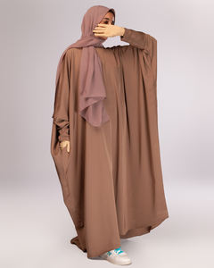 Nouveau prix de gros solide élégant Abaya chauve-souris robe islamique femme musulmane vêtements tailles personnalisées Bisht Abaya - Product Image 1