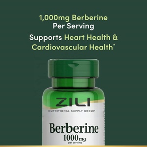 Capsules de berbérine 1000 mg en marque blanche, bien-être cardiovasculaire, cholestérol et glycémie normaux, complément alimentaire <span class=keywords><strong>sans</strong></span> OGM - Product Image 2