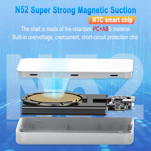 Ultra Thin Portable 20W 15W Wireless Magnetics Fast Slim Carga Powerbank 10000mAh 5000mAh Mini Power Bank Batería externa - Product Image 4