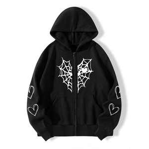 Sweat à capuche pour homme, automne-hiver, tissu épais en molleton, 100% coton, respirant, fermeture éclair avec logo et design personnalisés - Product Image 1