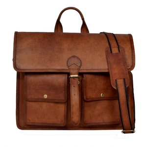 Sac messager vintage en cuir véritable marron, fait à la main, sac pour ordinateur portable, sac d'école pour garçons et filles, sacs d'affaires, cadeau pour lui ou elle - Product Image 5