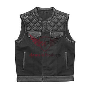 Premium Quality Spring Autumn Plus Size Thickened Cowhide <b>Waistcoat</b> for Men Lapel <b>Black</b> Slim Fit Genuine Leather Moto Vest - Product Image 1