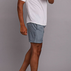 Pantalones Cortos Deportivos Personalizados para Hombre, de Algodón Gris, Casuales, Sólidos, de Secado Rápido, Transpirables, para Entrenamiento, Gimnasio, Deportes y Fitness - Product Image 5