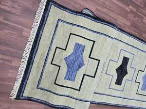 Tapis brodé 2.6x6 haut coureur tapis oriental fait à la main salon décor à la maison tapis pour salon tapis pour prière utiliser - Product Image 6