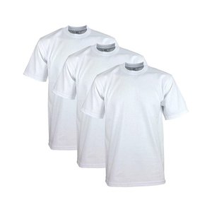 Spandex/Nylon cuello en V media manga Hip Hop camiseta con patrón Color sólido 180g hombres blanco Casual verano otoño - Product Image 6
