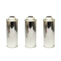 Conteneur d'aérosol en fer-blanc en forme de cylindre Utilisation extérieure Réchaud de bouteille de gaz liquéfié au butane en fer-métallique pour le camping et le chalumeau