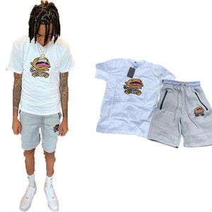 Chándal de entrenamiento informal personalizado para hombre, conjunto de dos piezas, conjuntos cortos para deportes Saadat - Product Image 1