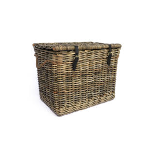 High Quality <b>Woven</b> Rattan <b>Basket</b> With Lid, Rattan Storage <b>Basket</b> Box, <b>Laundry</b> <b>Basket</b> Wholesale - Product Image 1
