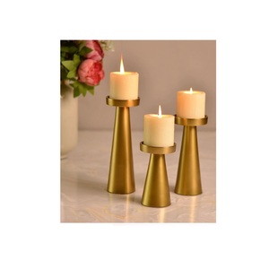 hot sale metal <b>candle</b> <b>Holders</b> aluminium stylish Party Wedding Decorations Candlesticks Gold Color Table Craft Candelabra - Product Image 2