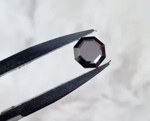 เพชรโมอิสซาไนต์สีดำขนาด 9 มม. รูปทรงแปดเหลี่ยมขนาด 20 มม. แบบสั่งทำพิเศษ คุณภาพเยี่ยมและทรงแฟนซี ความใส VVS สำหรับเครื่องประดับฮิปฮอป - Product Image 4