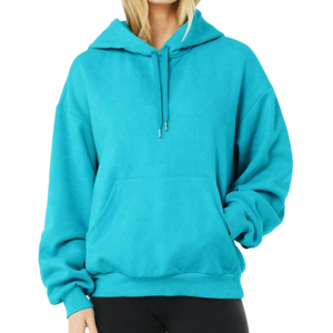 Vendeur de sweat à capuche OEM Pull 400gsm Polaire Coton Polyester Qualité supérieure Sweats à capuche surdimensionnés Femmes - Product Image 1