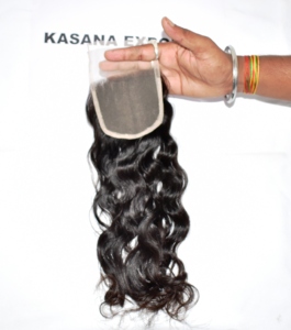 Cheveux ondulés bruts non traités 4*4 à fermeture vietnamienne Double trame pour dentelle frontale cheveux de couleur naturelle femmes noires cheveux humains pas cher - Product Image 4