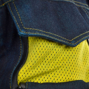 Veste de course en denim épais pour homme avec col boutonné et poches, coupe ajustée, combinaisons de moto pour l'hiver - Product Image 6