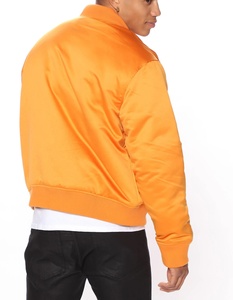 Chaqueta Bomber de Lona Satinada para Hombre, Estilo Vintage a Cuadros, Reversible, Estilo Urbano, Impermeable, con Logotipo Frontal, Servicio OEM Disponible - Product Image 4