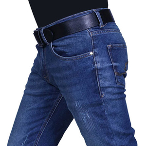 Jeans en denim confortables et respirants de meilleure qualité pour hommes, logo personnalisé, service OEM, broderie à motifs solides, prêt à expédier, raisonnable - Product Image 2