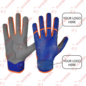 Guantes de bateo de béisbol de cuero personalizados unisex guantes de bateo transpirables y antideslizantes en precio al por mayor - Product Image 6