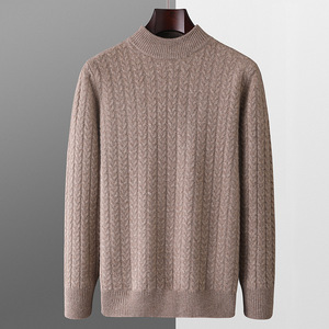 Chandails tricotés en laine anti-rétrécissement Fabricant OEM Pulls en gros Tricots personnalisés Vêtements d'hiver chauds pour hommes et femmes - Product Image 4