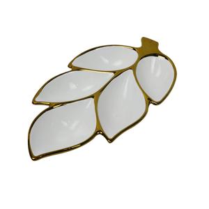 Cuencos para servir hojas elegantes de Venta caliente en cuencos para servir de aluminio plateado para uso doméstico y decoración del hogar y servicio de alimentos - Product Image 2