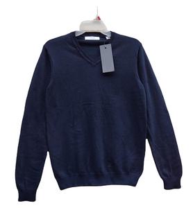 Pulls surdimensionnés pour hommes Pull d'hiver col en V Style standard respirant anti-rétrécissement tricoté pour ordinateur - Product Image 1