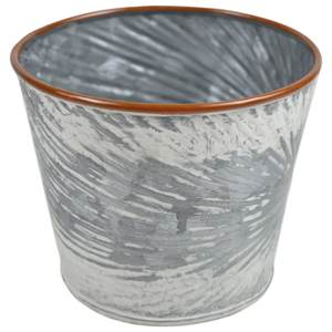 Maceta Ovalada Premium de Metal Galvanizado para Plantas y Flores, con Asas de Metal, para Decoración del Hogar y Jardín, Uso en Exteriores - Product Image 2