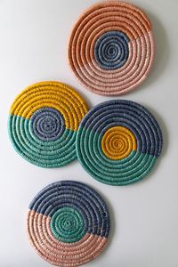 Manteles individuales redondos resistentes al calor personalizados para comedor de cocina, diseño bohemio, manteles individuales tejidos a mano originados en Vietnam, Venta barata - Product Image 4