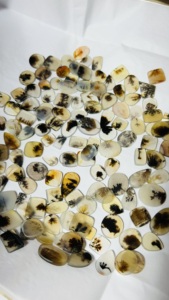 Piedras preciosas sueltas de ágata dendrítica Shazar de alta calidad, cabujón dendrítico Natural de forma y tamaño Mixto para hacer piedras de joyería, - Product Image 6