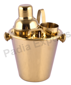 Juego de barra clásica de acero inoxidable, elegante y elegante, 5 piezas, coctelera de lujo esencial para barman, ecológica - Product Image 1