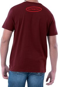 T-shirt à col rond et manches courtes coupe ajustée pour hommes T-shirt en coton surdimensionné à épaules tombantes pour hommes - Product Image 6