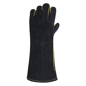 Los mejores guantes de soldadura de cuero de vaca personalizados, una sola Palma, superventas, nuevos guantes de cuero transpirables y cómodos anticorte para hombre - Product Image 3