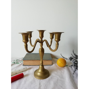 Candelabros de aluminio de 5 brazos modernos, soporte decorativo para velas para el hogar para vacaciones, ocasiones especiales, para Cumpleaños de Navidad - Product Image 2