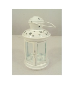 <b>White</b> Color Metal Hanging <b>Lantern</b> for Home Hotel Living Room Outdoor & Indoor Decoration - Product Image 1