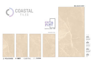 Statuario brillant haute qualité 600x1200 carreaux de sol en porcelaine premium BELGIQUE IVOIRE - Product Image 2