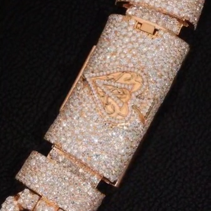 RB GEMS bijoux glacés Moissanite pendentif taille brillant 925 argent jaune or lunette réglage personnalisé corde chaîne Hip Hop Style cadeau - Product Image 4