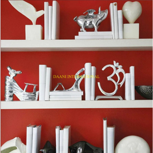 รองเท้าแตะส้นสูงสีเงินรูปสลักที่คั่นหนังสือตกแต่งรองเท้าสไตล์โมเดิร์นสำหรับตกแต่งบ้านสำนักงาน - Product Image 2