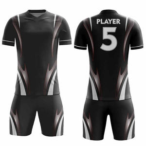 Uniforme de fútbol para hombre, ligero, 150 GSM, tela, 100%, poliéster, camiseta de fútbol, Impresión de logotipo gratis, servicios OEM para clubes - Product Image 1