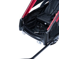 Remorque enfant en alliage d'aluminium avec suspension indépendante et pneus gonflables de 20 pouces pour itinéraires cyclables panoramiques, charge utile de 35 kg
