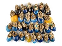 Mélange naturel d'onyx Tumble Pierre précieuse La belle au bois dormant Couleur Argile polymère Pendentif Pierre précieuse en vrac Designer Bijoux anciens faits à la main