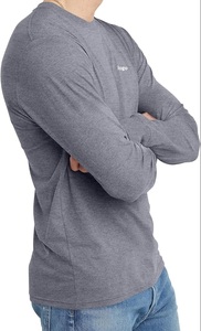 เสื้อยืดคอกลมแขนยาวผ้าฝ้ายออร์แกนิกสำหรับผู้ชาย - Product Image 6