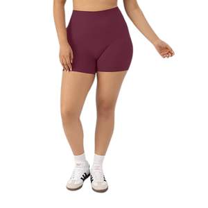 Shorts de Yoga Ligeros de Secado Rápido, Sin Costuras, con Efecto Levanta Glúteos, Cintura Alta, Personalizados, para Gimnasio, Entrenamiento, Fitness, Sólidos, Elásticos en Cuatro Direcciones - Product Image 1