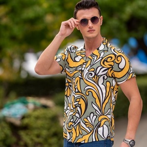 Resort Designer Summer <b>Shirt</b> <b>for</b> <b>Men</b> Short Sleeve Hawaii Beach <b>Shirts</b> <b>Men</b> Vacation Custom <b>Hawaiian</b> <b>Shirt</b> Made in Turkey - Product Image 2