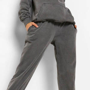 Sweat à capuche 2 pièces pour femmes délavé à l'acide de haute qualité meilleure vente manteau d'hiver à prix raisonnable logo de haute qualité vente en gros - Product Image 5