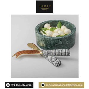 Tendance maintenant plateau de service en marbre naturel plateau de luxe fait à la main Design unique moderne pour salle à manger maison hôtel décor en gros - Product Image 3