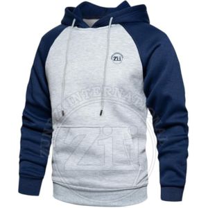 Hiver Terry Washed 100% Cotton Regular Fit Pullover Hoodie 500 Gsm-600 Gsm Dropped Shoulder Solid Pattern Street Sports Men's - Product Image 2