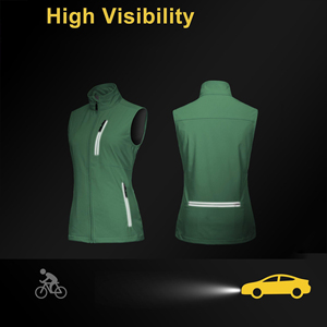 เสื้อกั๊กซอฟต์เชลล์รุ่นล่าสุดสำหรับผู้หญิง เสื้อกั๊กปั่นจักรยานฤดูหนาว เสื้อกั๊กกันน้ำสำหรับผู้หญิง เสื้อแจ็คเก็ตสำหรับกิจกรรมกลางแจ้ง พร้อมตัวเลือกโลโก้แบบกำหนดเอง - Product Image 5