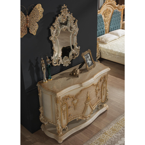 Hotel de 5 estrellas, muebles de dormitorio clásicos europeos de lujo, hecho a mano, dorado, al mejor precio, doble reina, Royal, diseño de lujo, la mejor calidad - Product Image 4