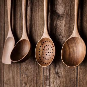 Cuillère en bois artisanale fabriquée à partir de bois naturel, parfaite pour la cuisine, le brassage et le service, utilisation quotidienne en cuisine, ustensile écologique - Product Image 5