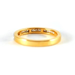 Conjunto de canal de banda de boda de diamante cultivado en laboratorio de oro de 10K, joyería de diamante de corte princesa, anillo de compromiso, regalo, anillos de diamantes de amor, producto - Product Image 2