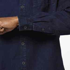 Chemises en jean pour hommes de qualité professionnelle, style rétro, couleur personnalisée, vente en gros OEM, forte demande, nouvelle collection, finition de qualité supérieure - Product Image 6