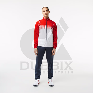 Ensemble de survêtement respirant et écologique à manches longues et fermeture éclair intégrale pour hommes grandes tailles, idéal pour la course et le sport, vente en gros, personnalisable, haute qualité - Product Image 6