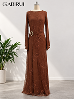 Robe longue en dentelle pour femme, élégante et stylée, conception et échantillonnage sur mesure en gros directement de l'usine Kaftan OEM ODM